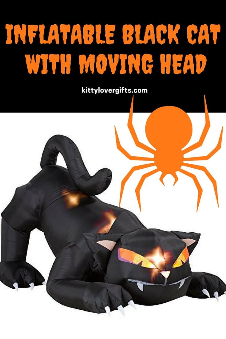 Inflatable Black Cat With Moving Head