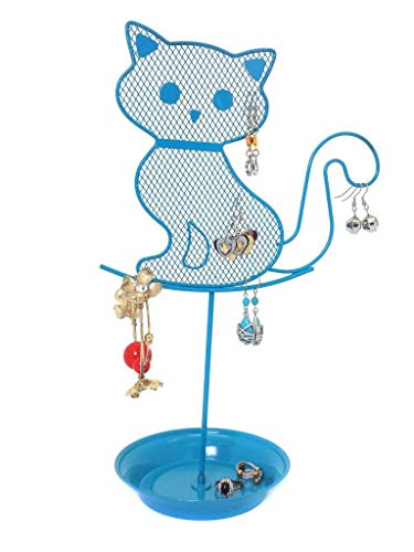 Blue Earring Jewelry Stand